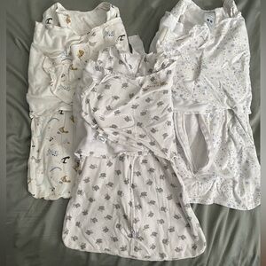 Halo Sleep Swaddle (2) plus Ftivko Brand (1) - 3-6 months - set of 3